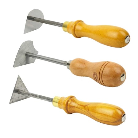 Crown Tools 3-Pieces 7-Inch Shave Hook Set 20178